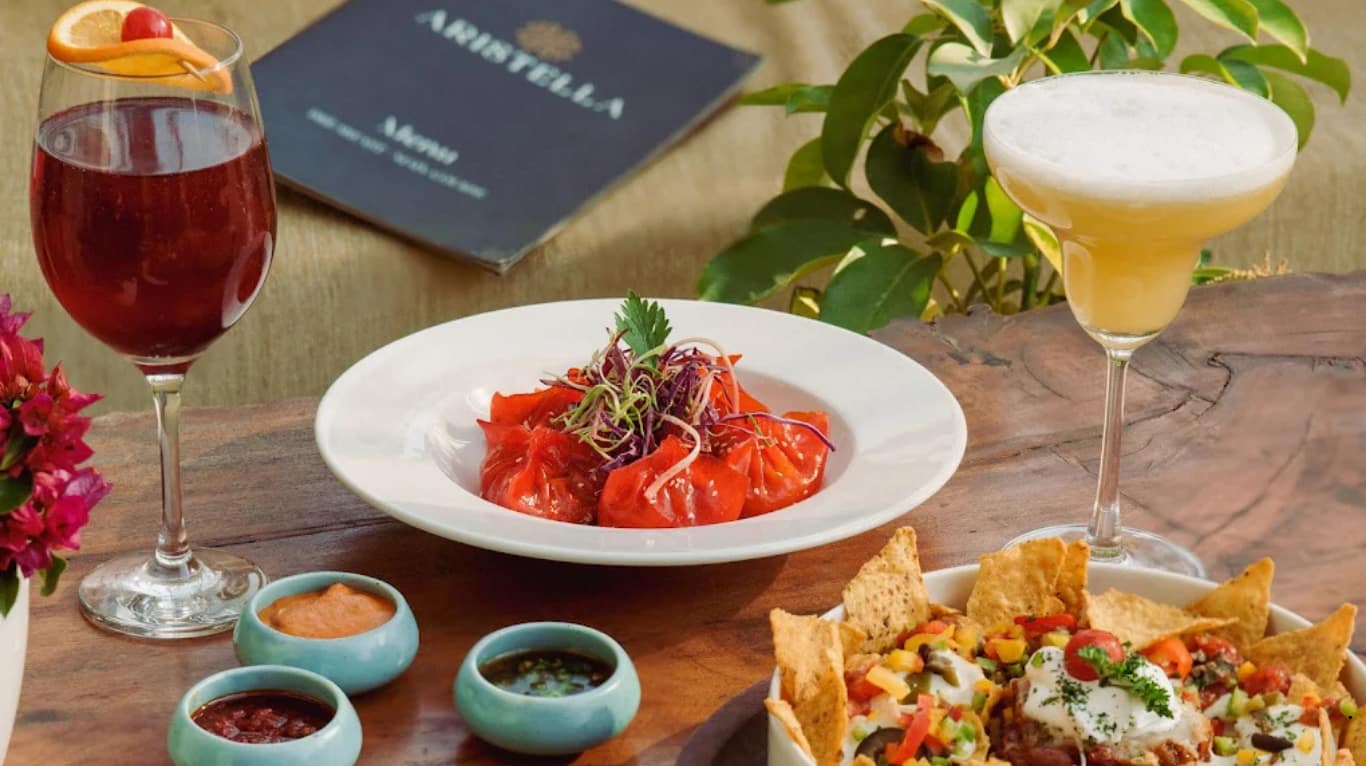 Aristella Cafe & Bar cozy dining space