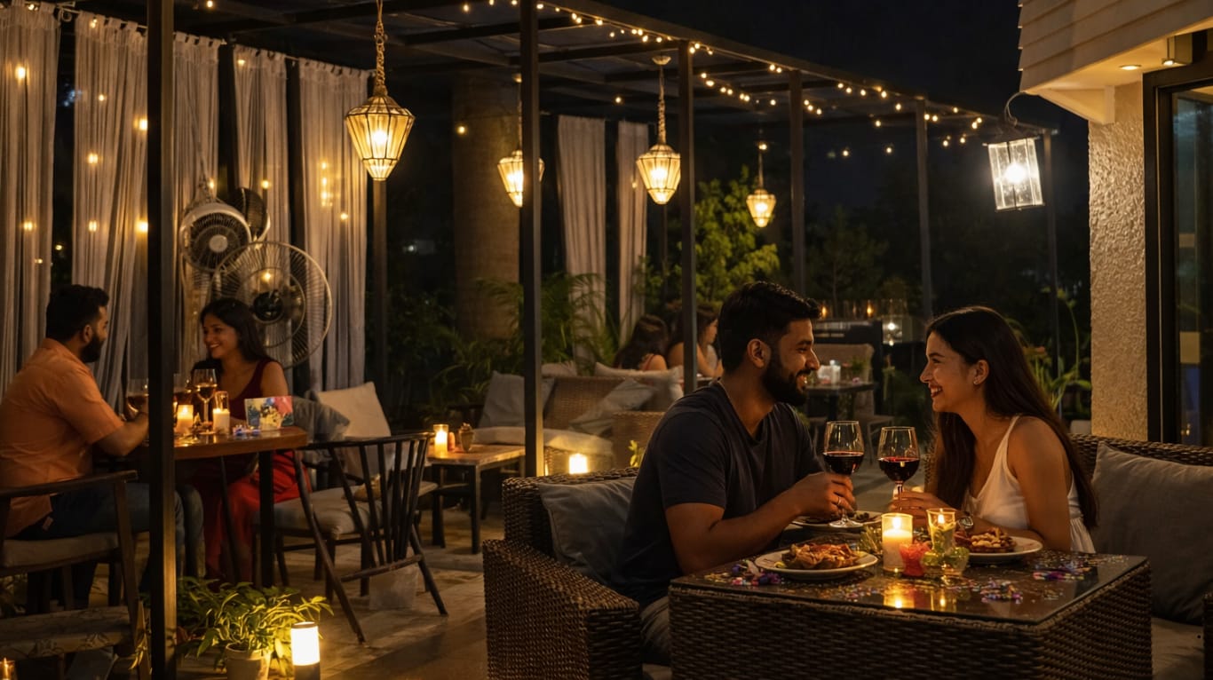 Modern cafe interior at Aristella Cafe & Bar