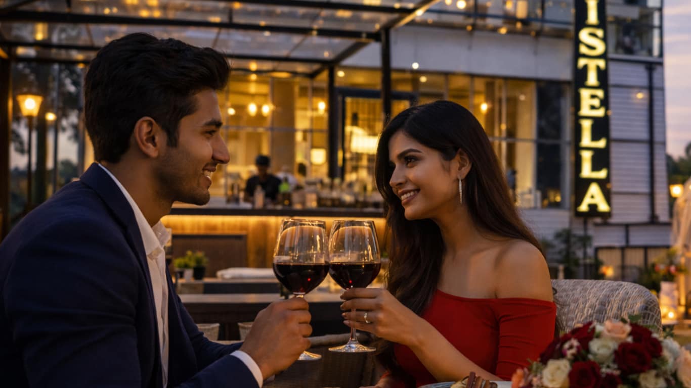 Outdoor seating at Aristella Cafe and Bar