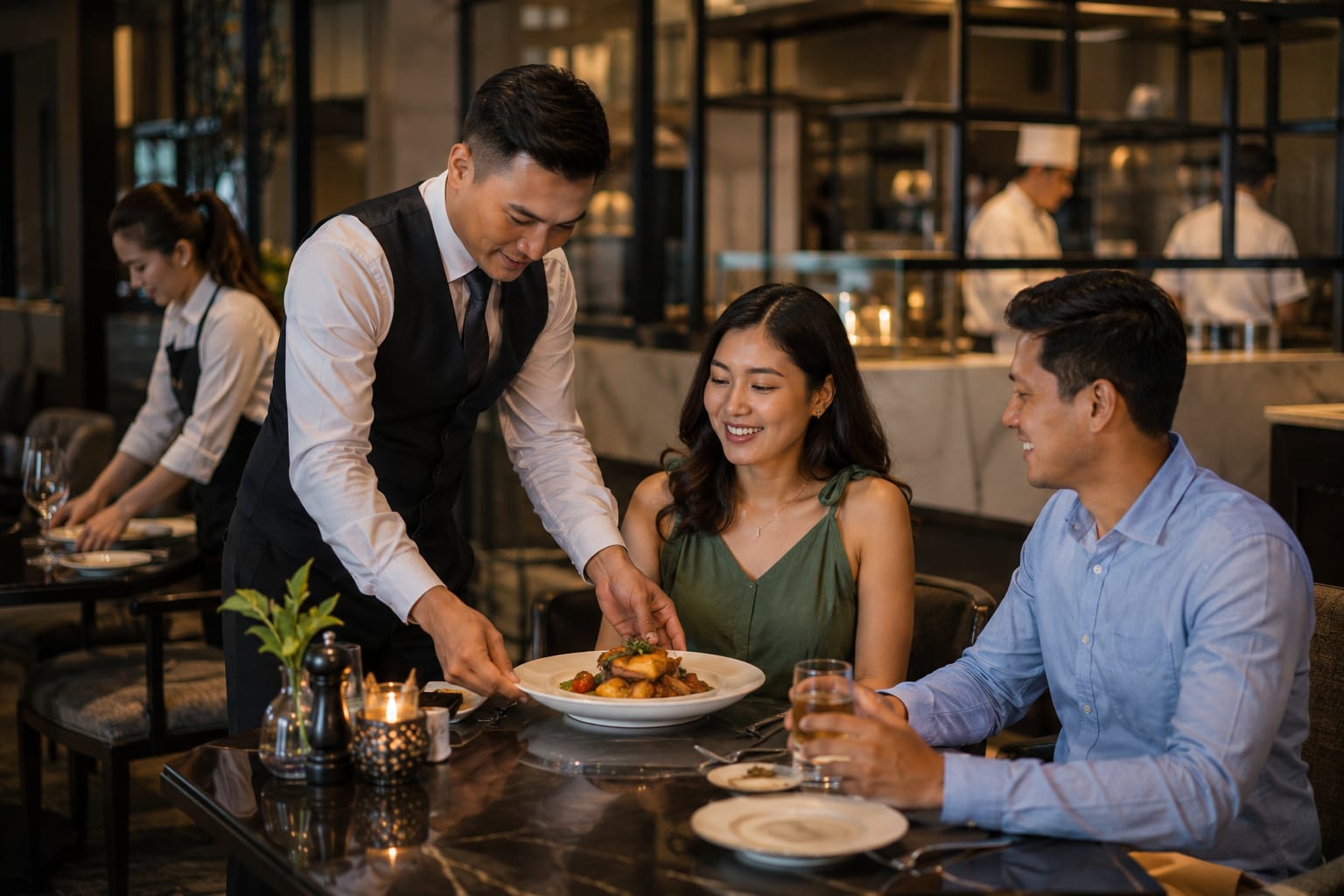 Restaurant booking, Booking a table