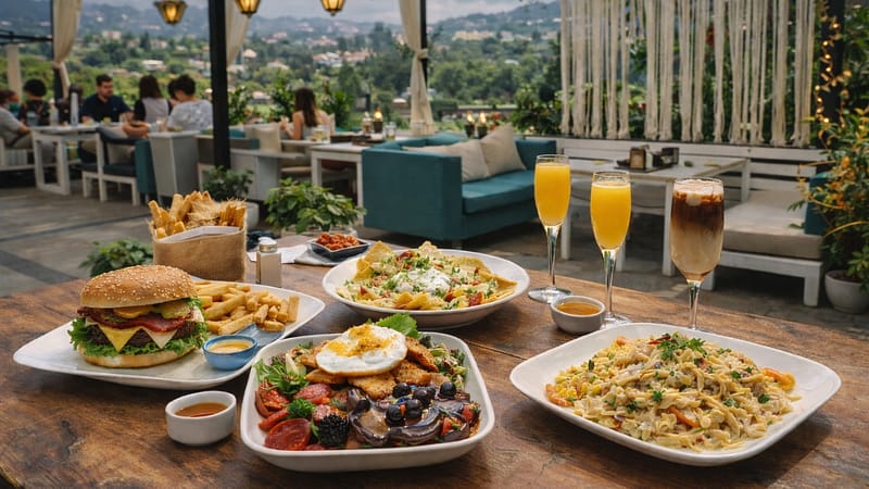 Freshly served breakfast at Aristella Café and Bar