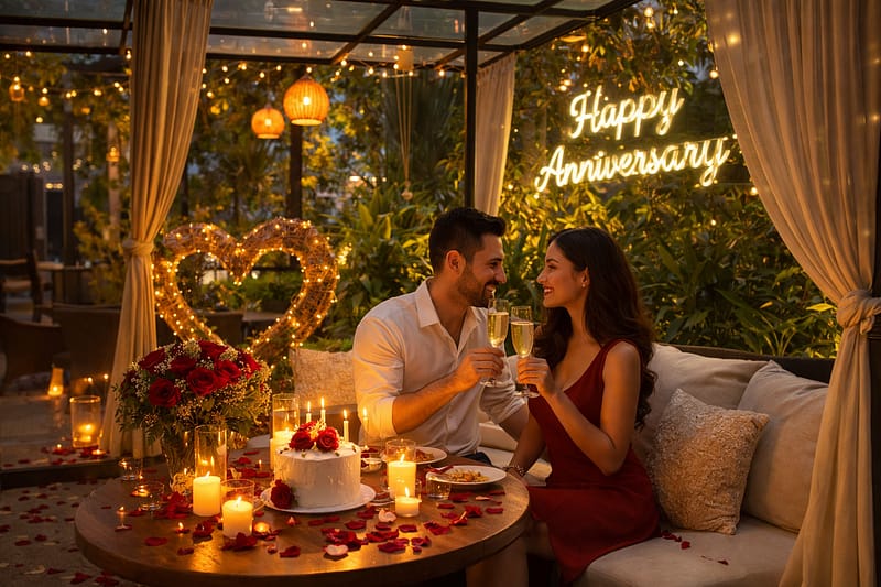 Cafe in Dehradun for Anniversary Celebration